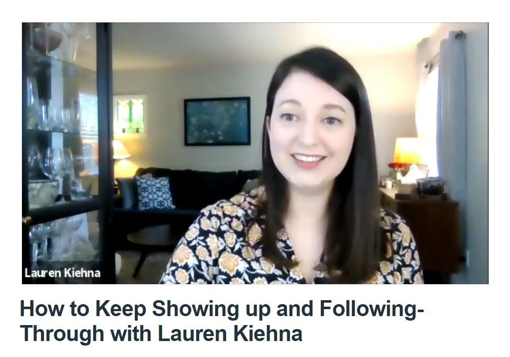 “Showing Up & Following Through” with Erica Eriksdotter